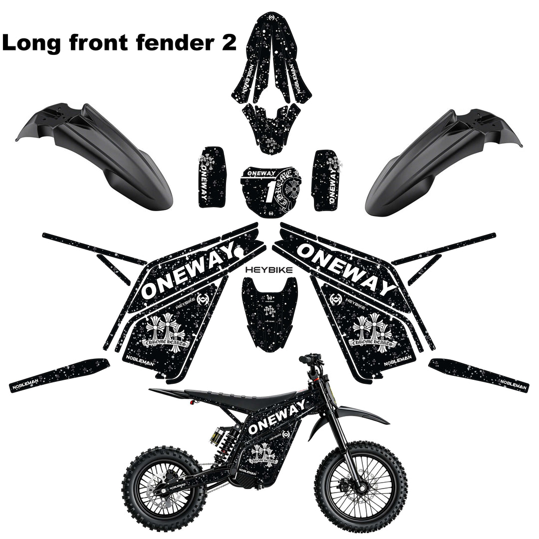 ONEWAY Heybike villain eletric Dirt Bike Body Wrap Decal