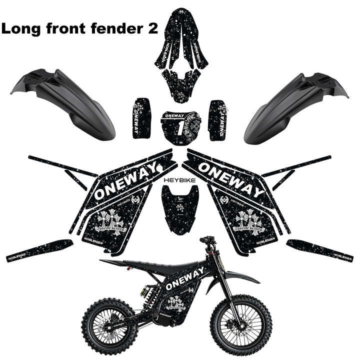 ONEWAY Heybike villain eletric Dirt Bike Body Wrap Decal