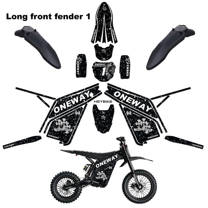 ONEWAY Heybike villain eletric Dirt Bike Body Wrap Decal