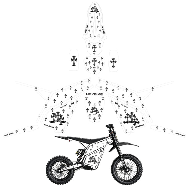 ONEWAY Heybike villain eletric Dirt Bike Body Wrap Decal