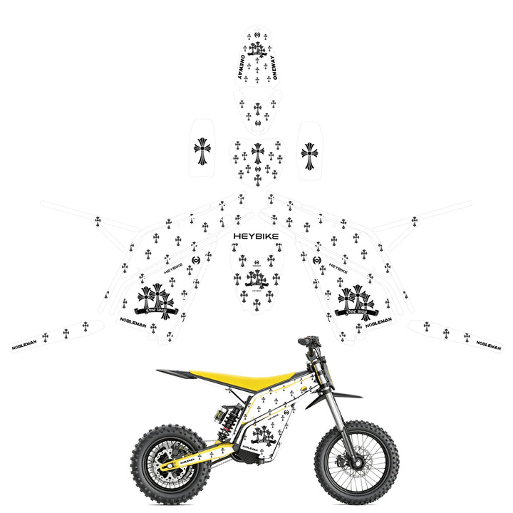 ONEWAY Heybike villain eletric Dirt Bike Body Wrap Decal