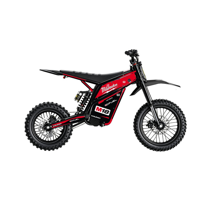 Milwaukee Red Thunder  Heybike villain eletric Dirt Bike Body Wrap Decal