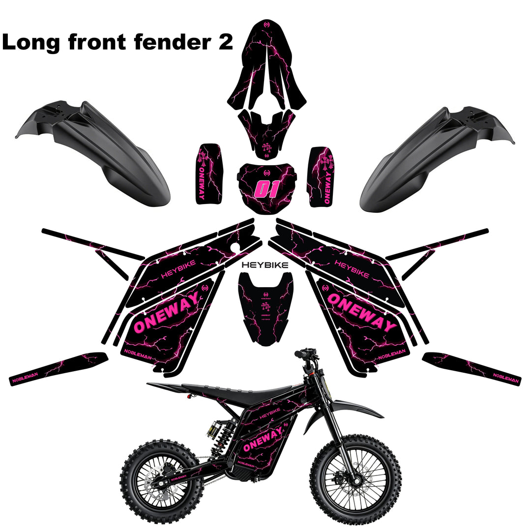 THUNDER ONE  Heybike villain eletric Dirt Bike Body Wrap Decal