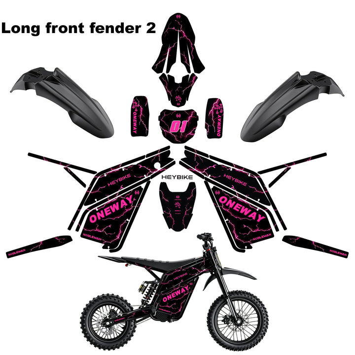 THUNDER ONE  Heybike villain eletric Dirt Bike Body Wrap Decal