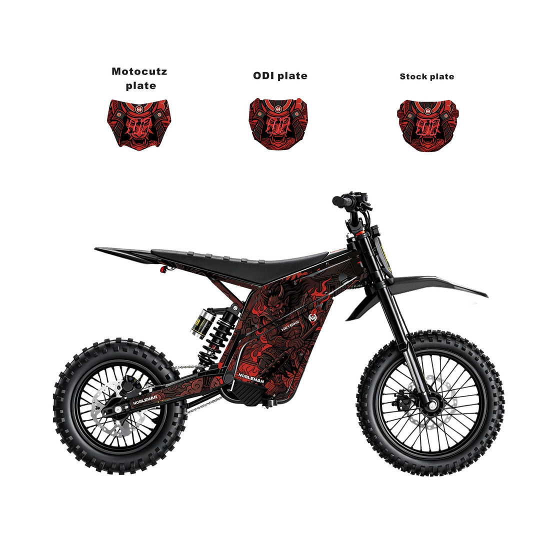 Oni Flame Ronin Heybike villain eletric Dirt Bike Body Wrap Decal