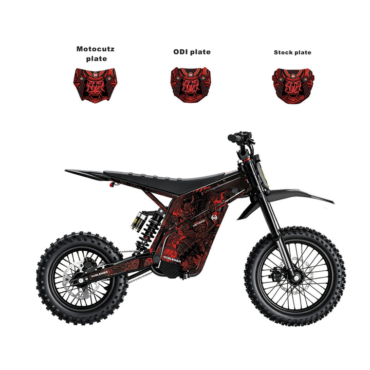 Oni Flame Ronin Heybike villain eletric Dirt Bike Body Wrap Decal