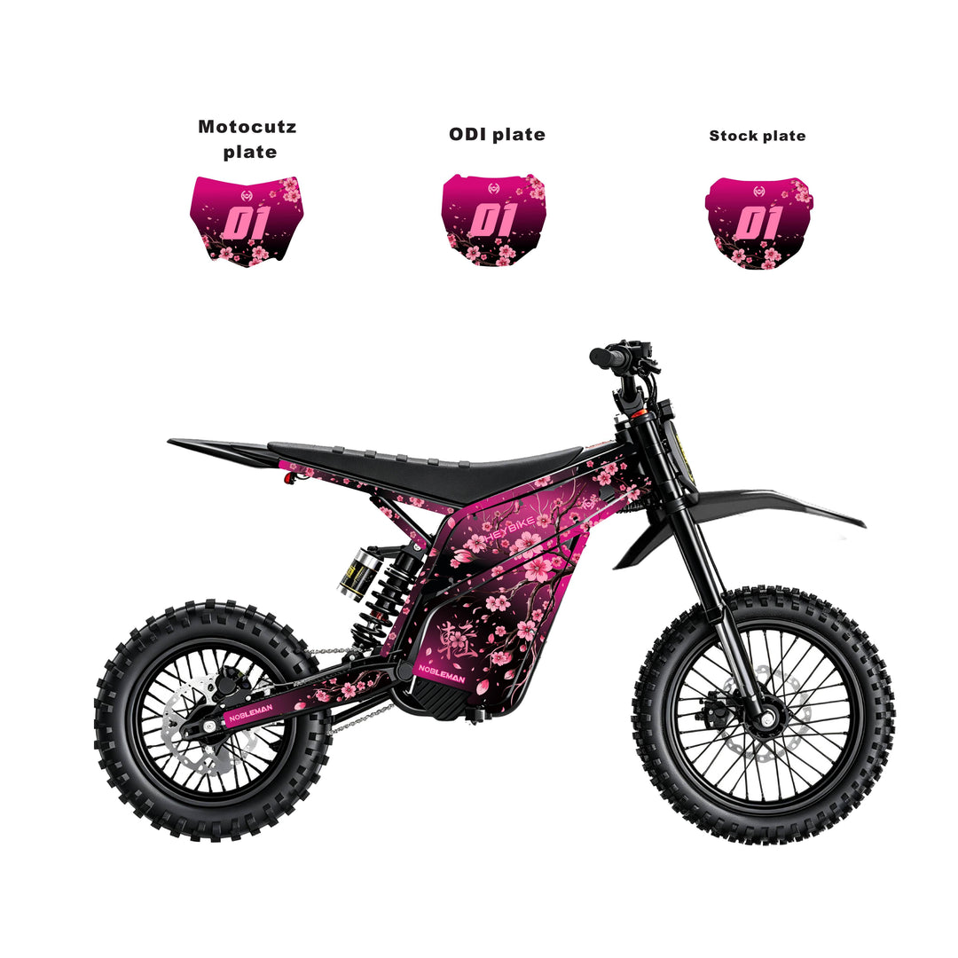 Cherry Blossom Heybike villain eletric Dirt Bike Body Wrap Decal