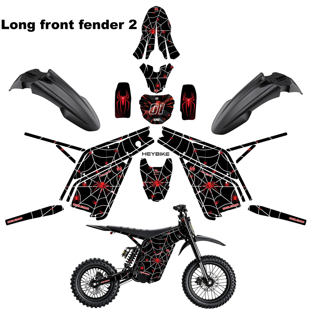 Spider Trail Heybike villain eletric Dirt Bike Body Wrap Decal