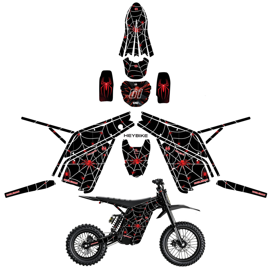 Spider Trail Heybike villain eletric Dirt Bike Body Wrap Decal 