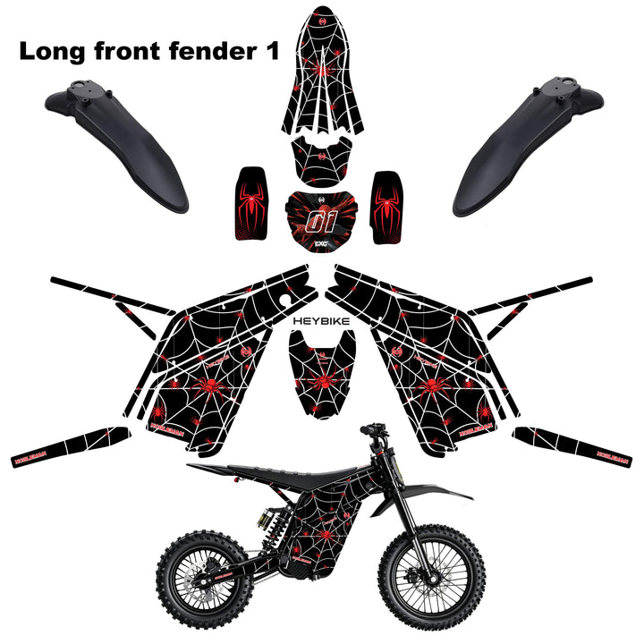 Spider Trail Heybike villain eletric Dirt Bike Body Wrap Decal