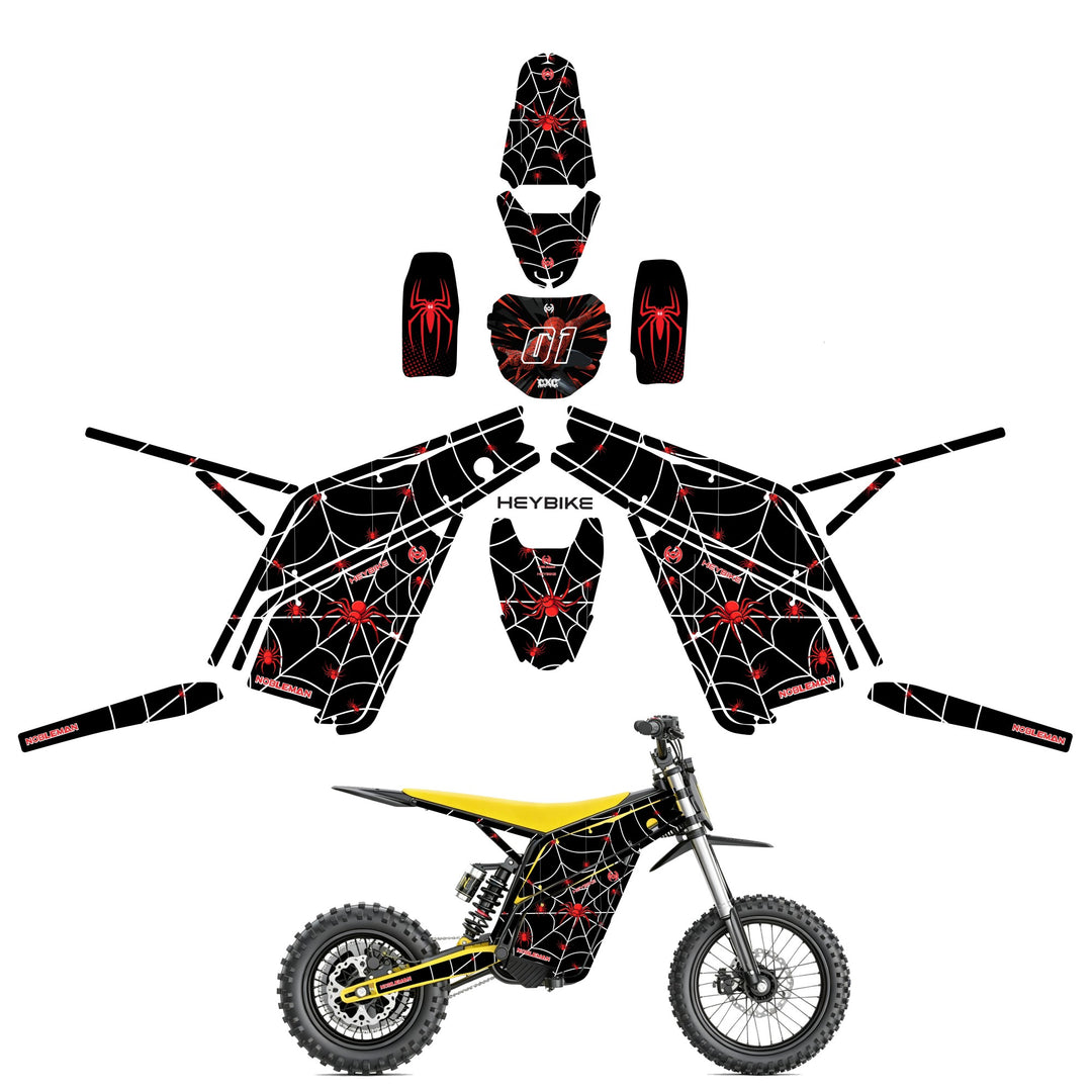 Spider Trail Heybike villain eletric Dirt Bike Body Wrap Decal 