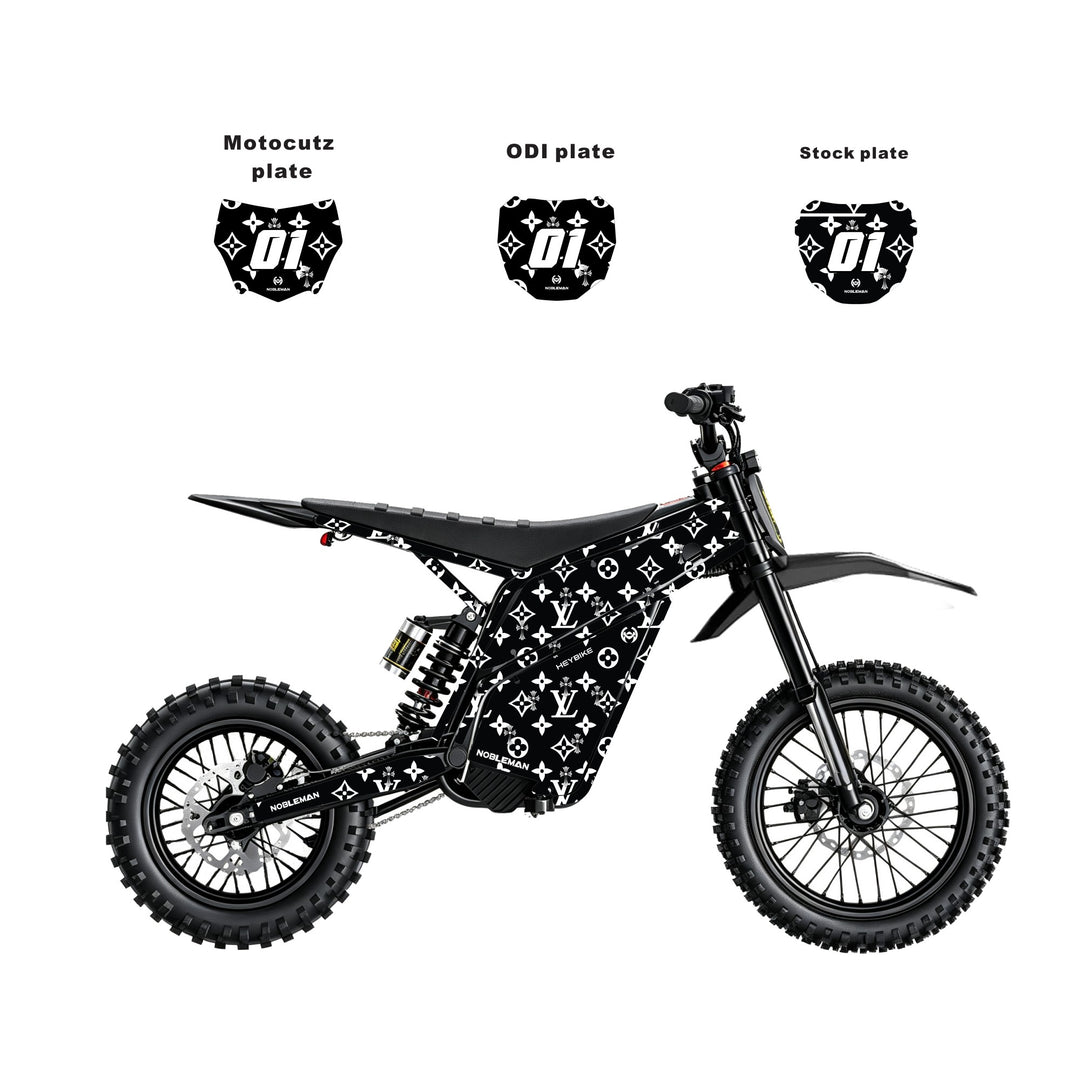 LV & Heybike villain eletric Dirt Bike Body Wrap Decal 