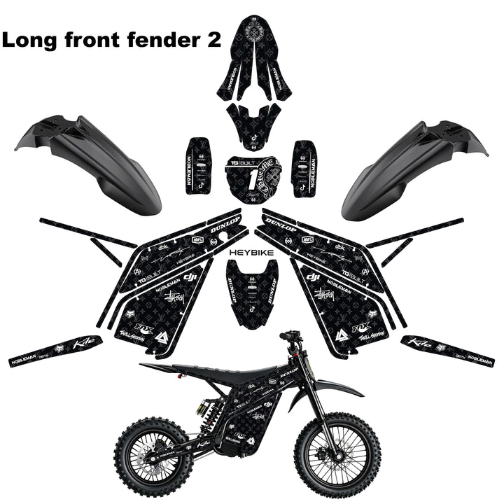 Chrome hearts & LV  Heybike villain eletric Dirt Bike Body Wrap Decal