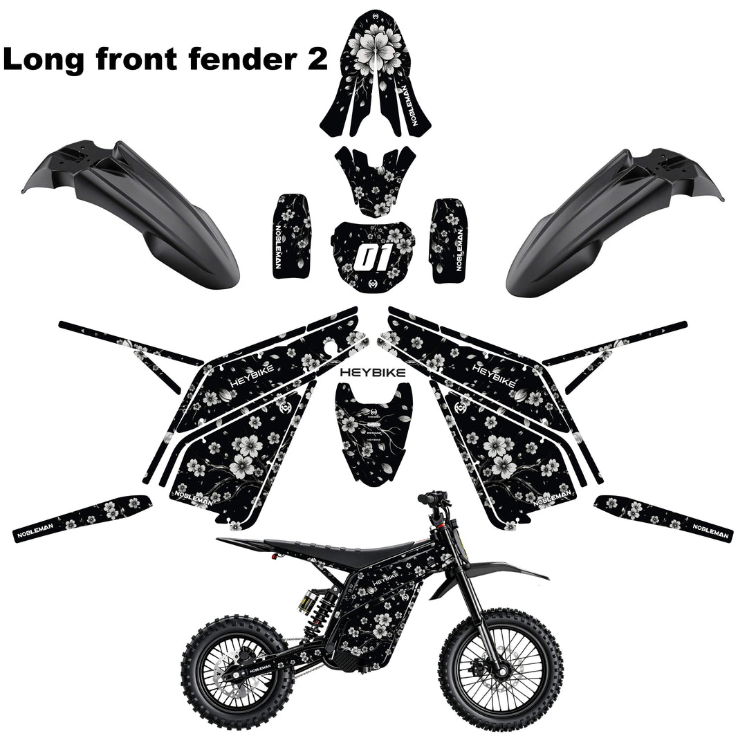 Cherry Blossom Heybike villain eletric Dirt Bike Body Wrap Decal