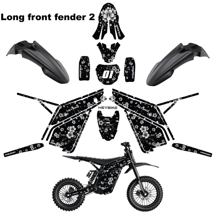 Cherry Blossom Heybike villain eletric Dirt Bike Body Wrap Decal