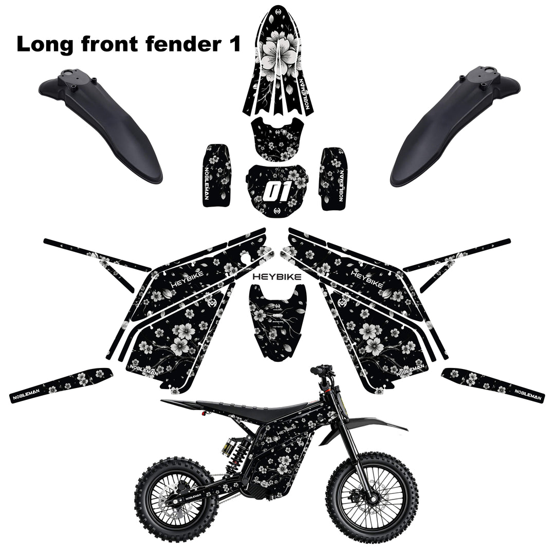 Cherry Blossom Heybike villain eletric Dirt Bike Body Wrap Decal