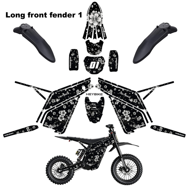 Cherry Blossom Heybike villain eletric Dirt Bike Body Wrap Decal