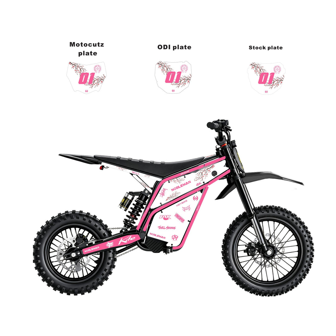 Sakura Dual Tone (Pink) Heybike villain eletric Dirt Bike Body Wrap Decal