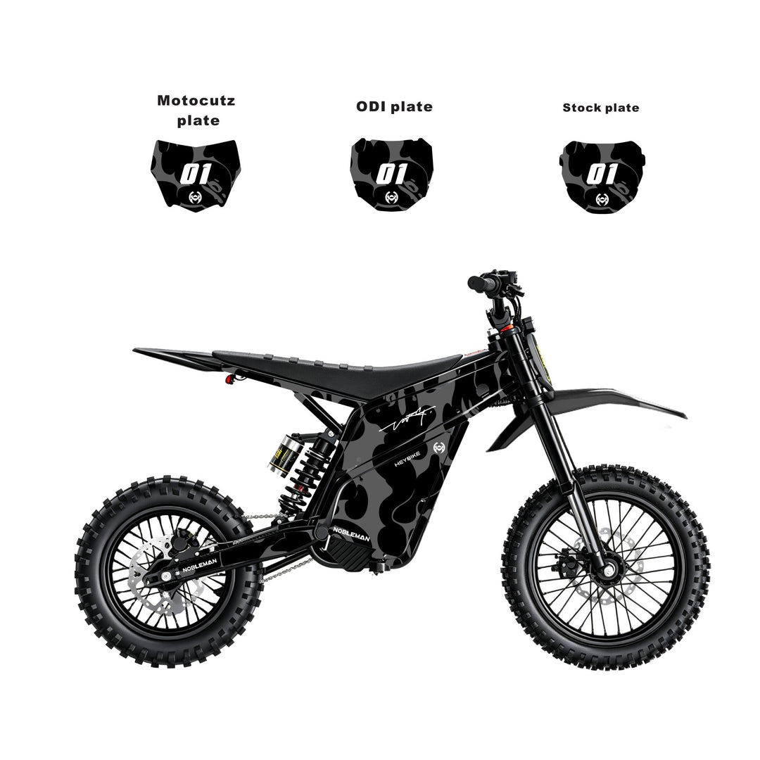 Night Camo Heybike villain eletric Dirt Bike Body Wrap Decal