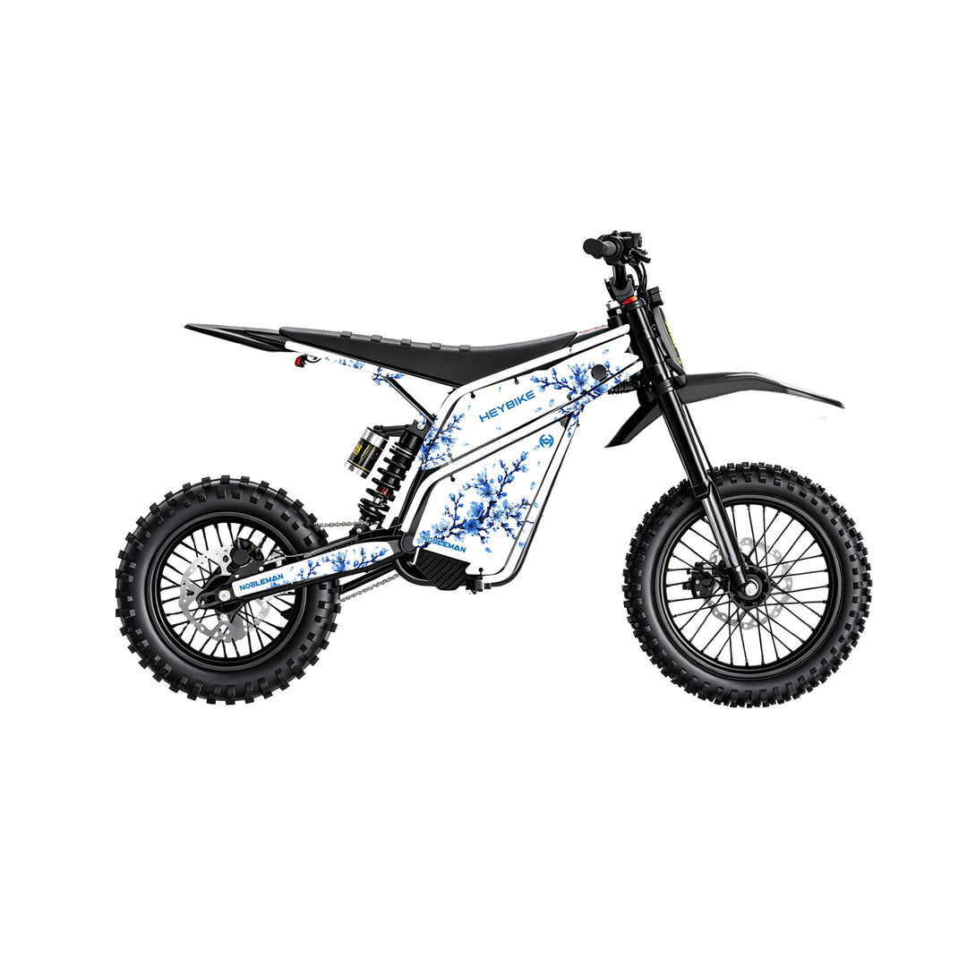 Blue Shadow Blossom Heybike villain eletric Dirt Bike Body Wrap Decal
