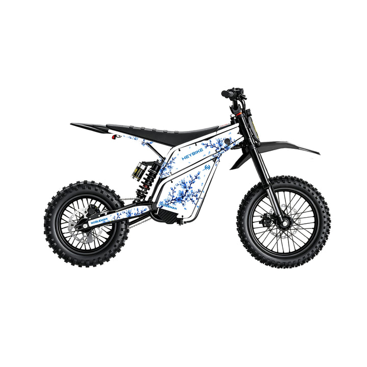 Blue Shadow Blossom Heybike villain eletric Dirt Bike Body Wrap Decal