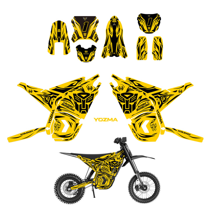 Furious Wasp Fission YOZMA IN10 And In10 PRO Electric Dirt Bike Body Wrap Decal