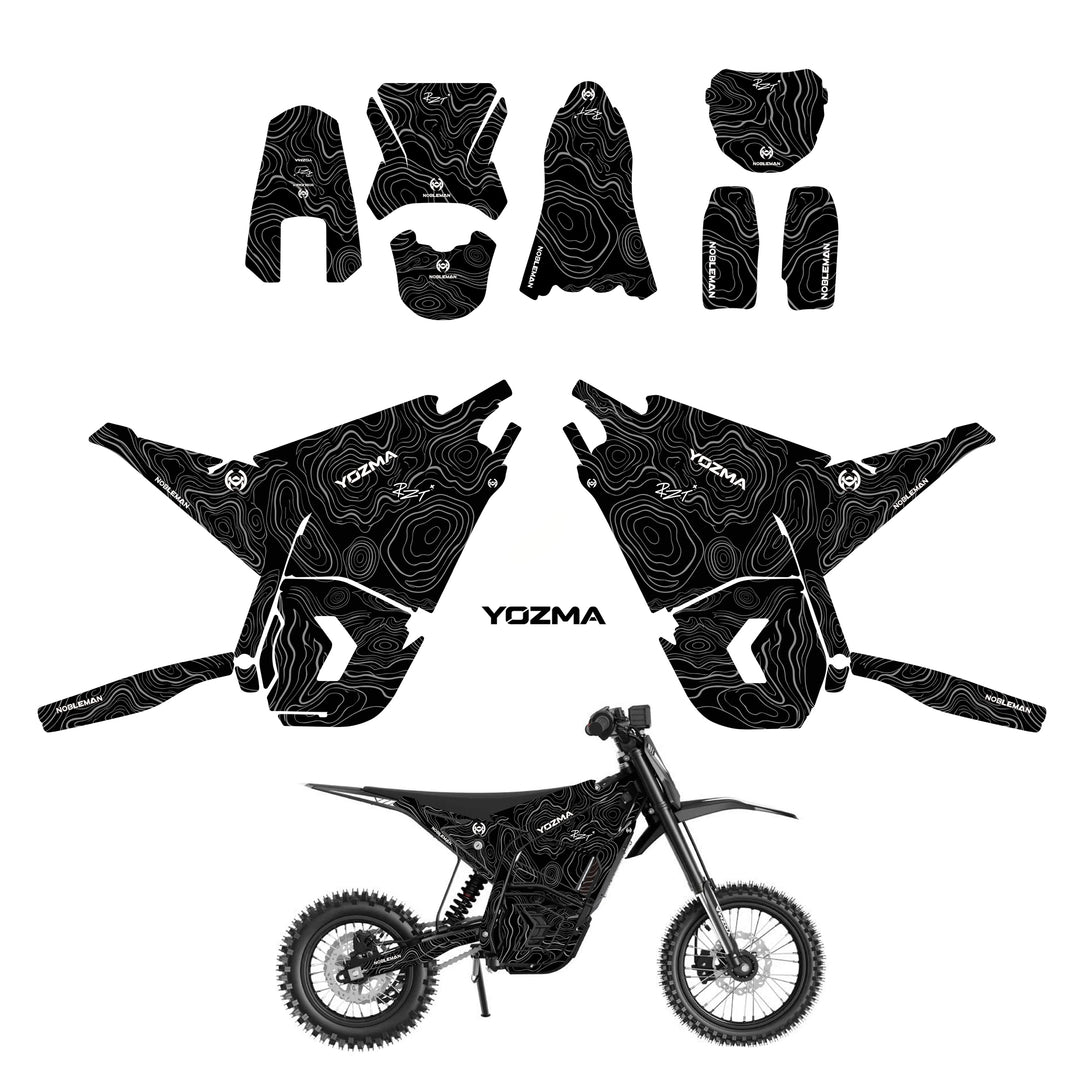 Topo Shadow Trail YOZMA IN10 And In10 PRO Electric Dirt Bike Body Wrap Decal(5 color options)
