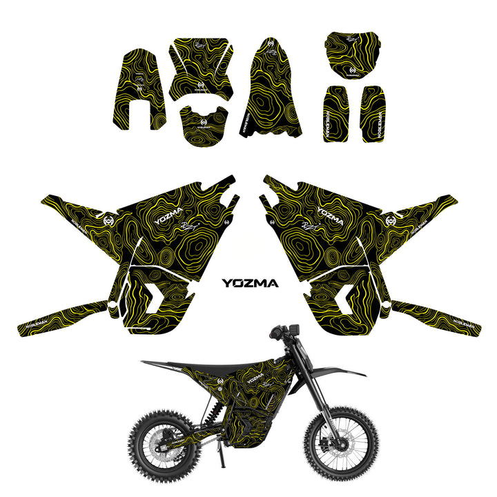Topo Shadow Trail YOZMA IN10 And In10 PRO Electric Dirt Bike Body Wrap Decal(5 color options)