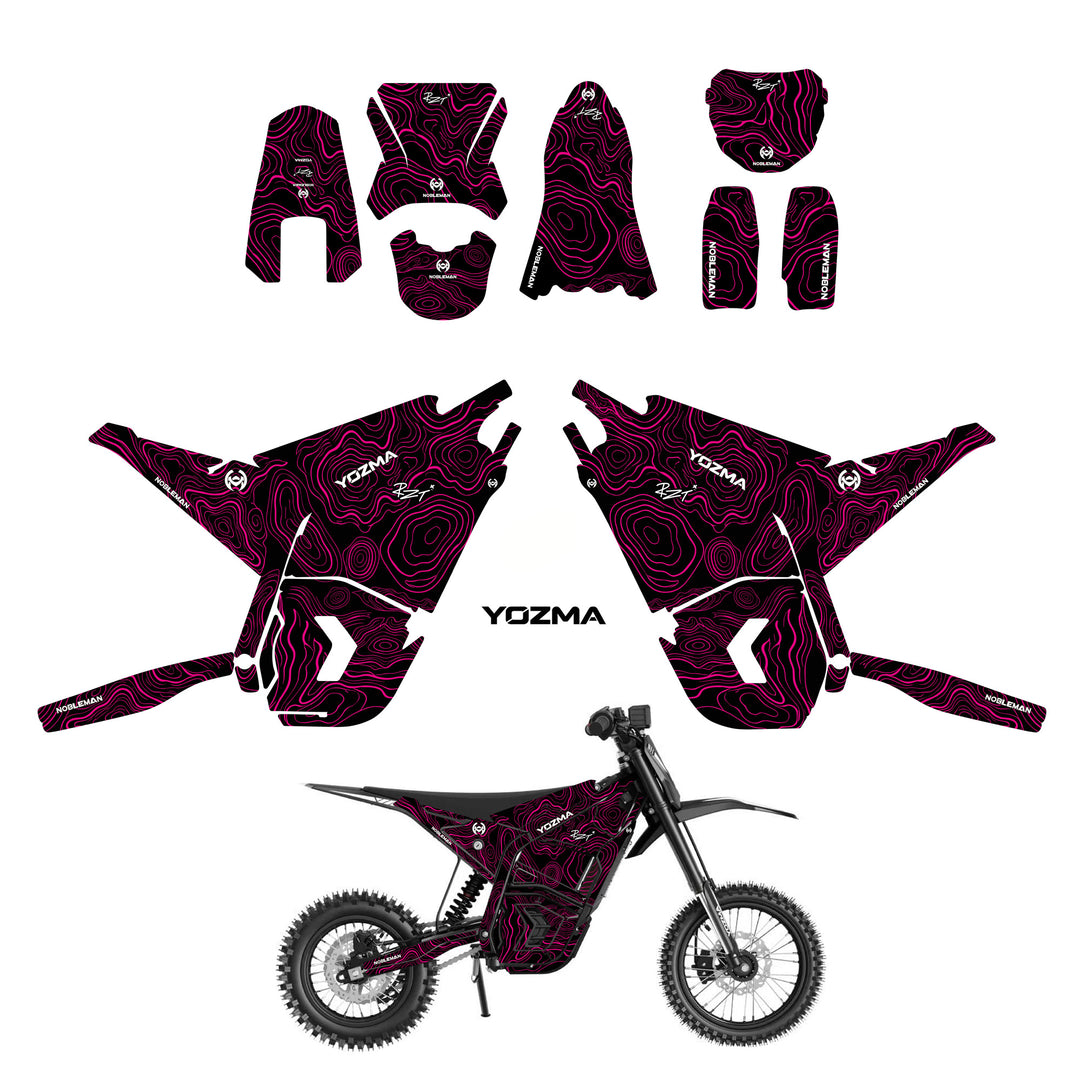 Topo Shadow Trail YOZMA IN10 And In10 PRO Electric Dirt Bike Body Wrap Decal(5 color options)