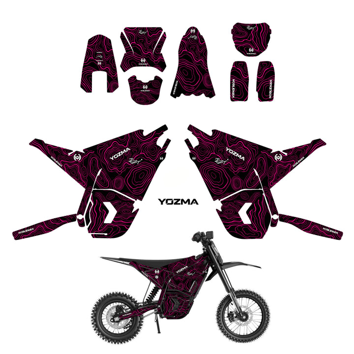 Topo Shadow Trail YOZMA IN10 And In10 PRO Electric Dirt Bike Body Wrap Decal(5 color options)