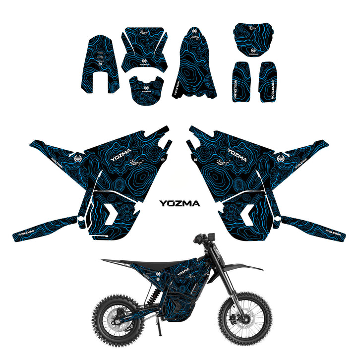 Topo Shadow Trail YOZMA IN10 And In10 PRO Electric Dirt Bike Body Wrap Decal(5 color options)