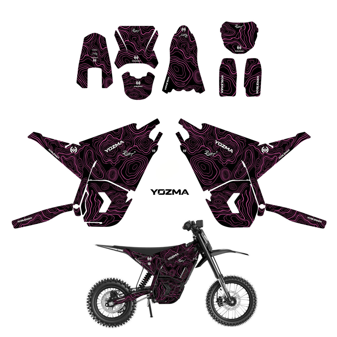 Topo Shadow Trail YOZMA IN10 And In10 PRO Electric Dirt Bike Body Wrap Decal(5 color options)