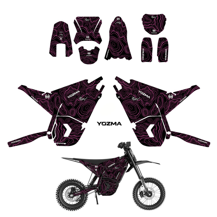 Topo Shadow Trail YOZMA IN10 And In10 PRO Electric Dirt Bike Body Wrap Decal(5 color options)