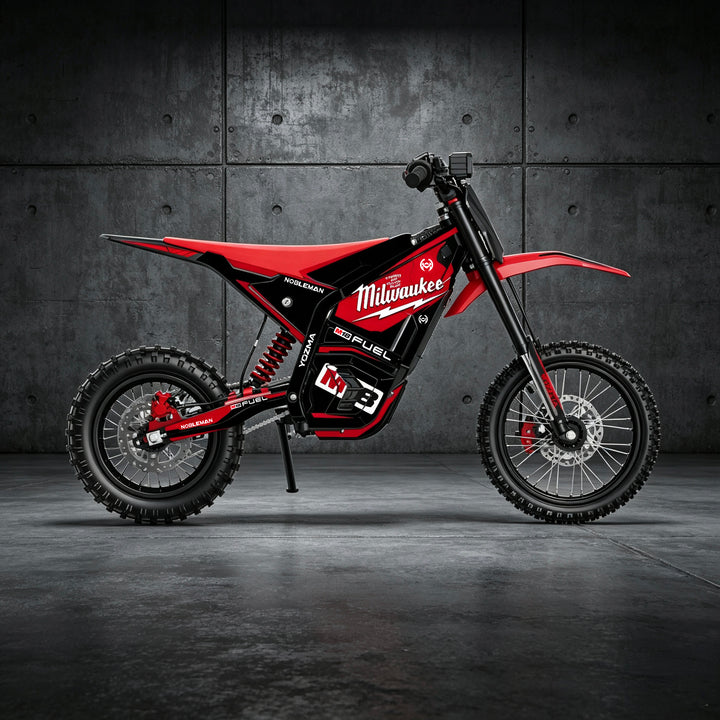 Milwaukee Red Thunder YOZMA IN10 Electric Dirt Bike Body Wrap Decal