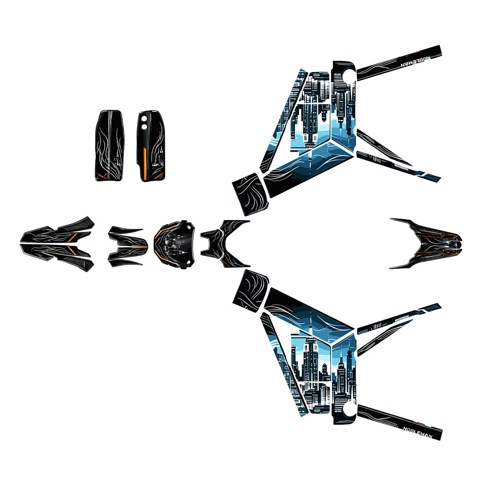 Dark New York Livery Tuttio soleil 01 Electric Dirt Bike Body Wrap Decal