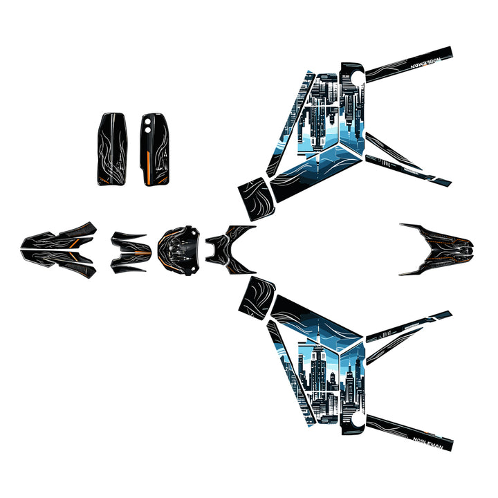 Dark New York Livery Tuttio soleil 01 Electric Dirt Bike Body Wrap Decal