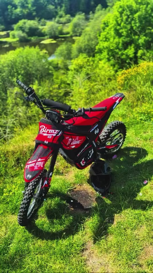 Milwaukee Red Thunder YOZMA IN10 Electric Dirt Bike Body Wrap Decal