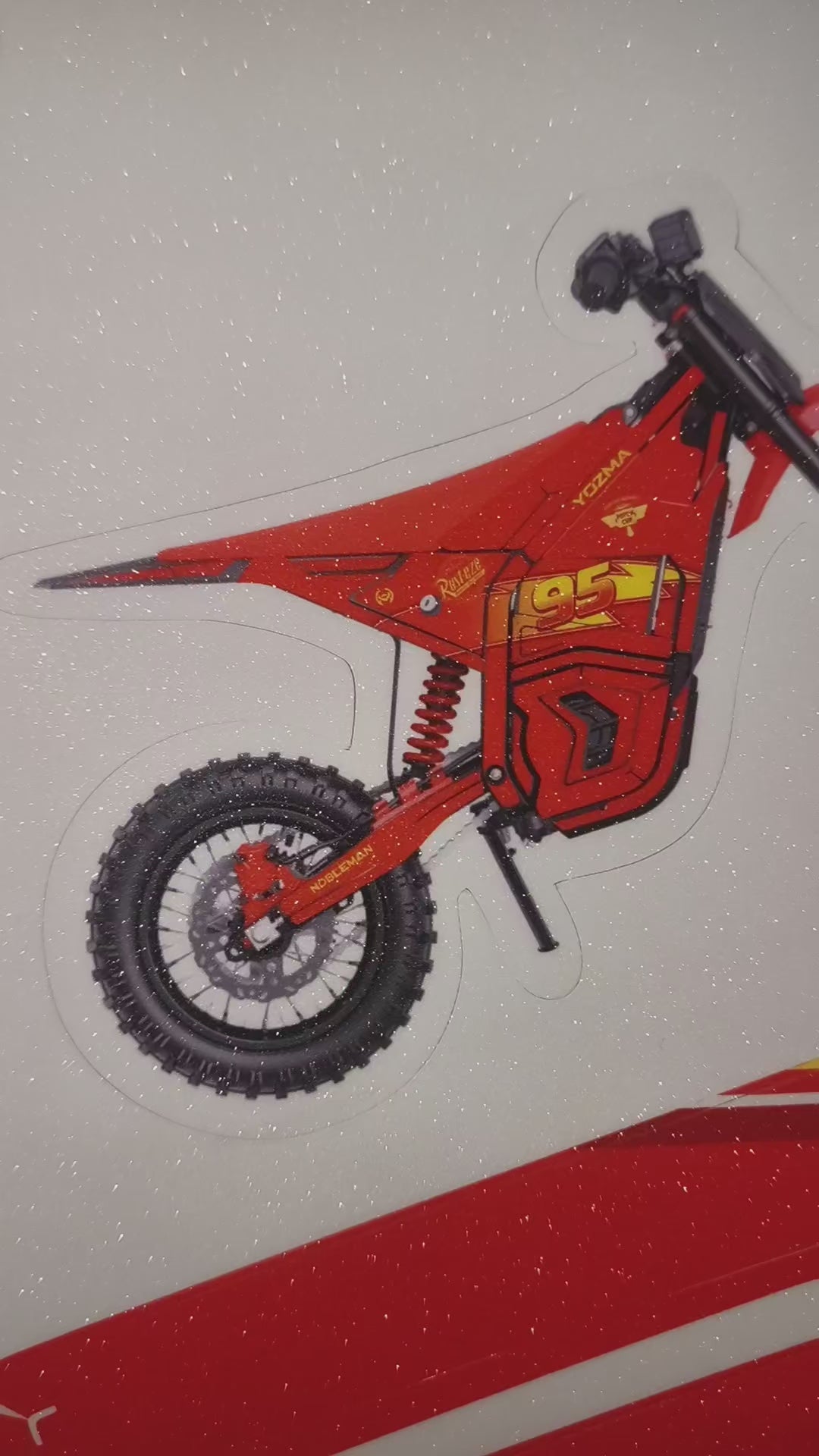 Lightning 95 YOZMA IN10 Electric Dirt Bike Body Wrap Decal