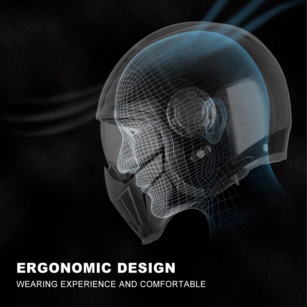 TK02 Full Face Protection Premium Helmet (Gloss Black) – Nobleman