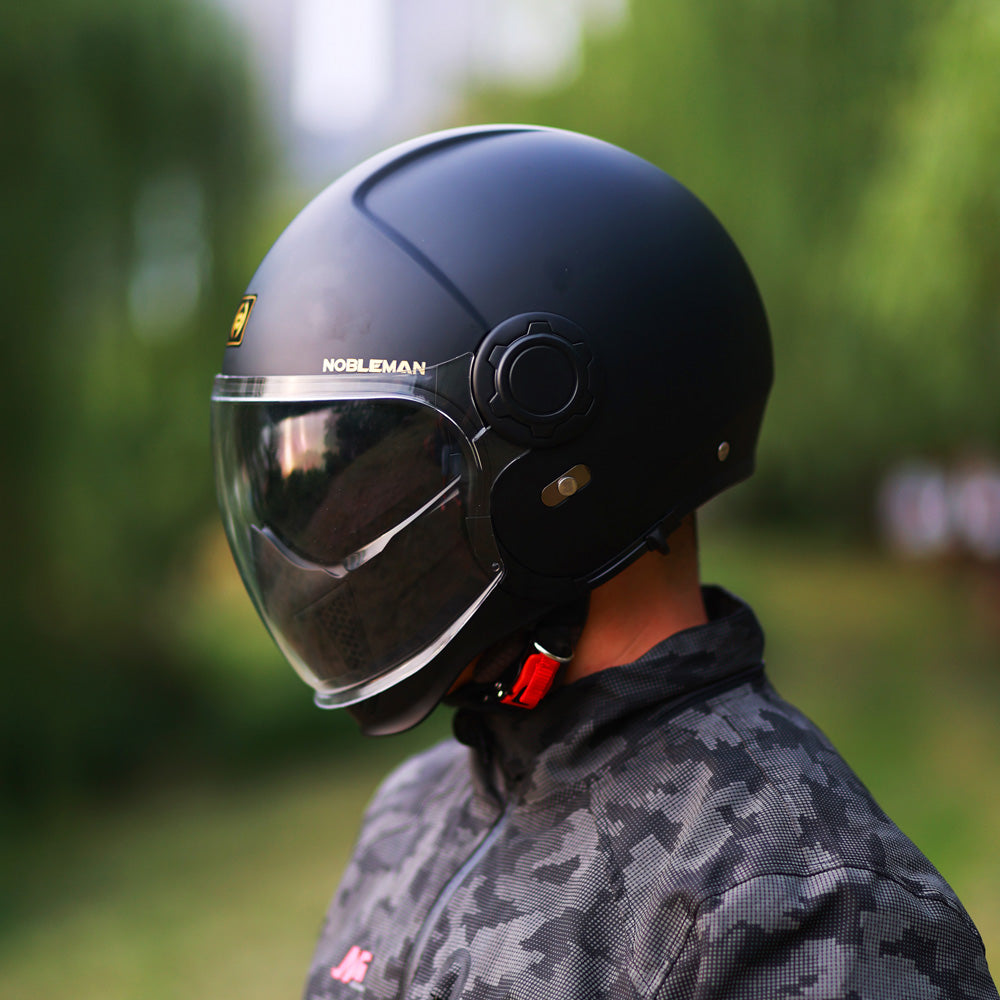 TK02 Full Face Protection Premium Helmet Matte Black Nobleman